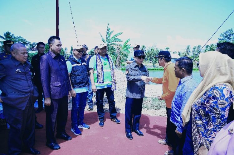 Pj. Bupati Pringsewu Resmikan Pompa Irigasi Berbasis Pembangkit Listrik Tenaga Surya