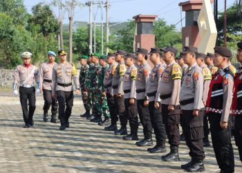 Ratusan Personel Gabungan Dikerahkan untuk Amankan Debat Calon Bupati Pringsewu