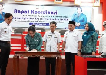 Rakor Perdana TP PKK Lampung Selatan, Zita Anjani Fokus pada Prestasi dan Pengembangan Daerah