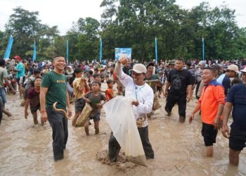 Seru dan Meriah! Lomba Tangkap Ikan Lele HUT ke-16 Kabupaten Pringsewu Sambut Keceriaan Masyarakat