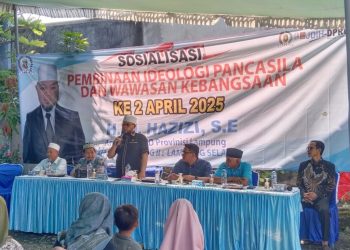 DPRD Provinsi Lampung Sosialisasikan Ideologi Pancasila dan Wawasan Kebangsaan di Desa Pisang dan Pasuruan