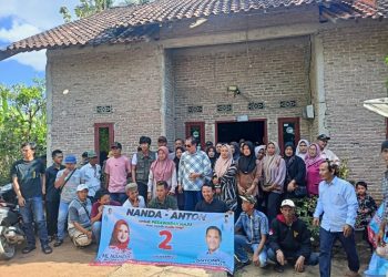 Tim Relawan Bernada Kukuh di Kedondong, Warga Satukan Tekad Menangkan Nanda-Anton di PSU Pesawaran