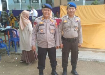 Personel Polres Pesawaran Siaga Penuh Amankan PSU, Pastikan Pemilu Ulang Berjalan Kondusif