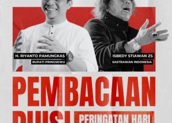 Merayakan Pancasila Lewat Puisi Bupati Pringsewu Paus Sastra Lampung Bersatu di Panggung