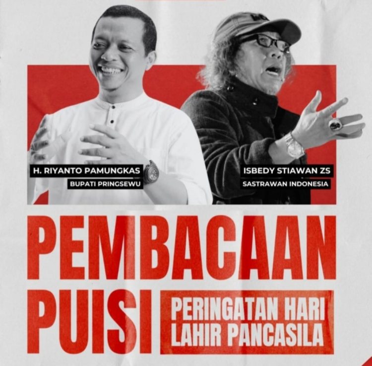Merayakan Pancasila Lewat Puisi Bupati Pringsewu Paus Sastra Lampung Bersatu di Panggung