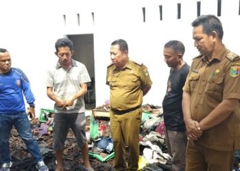 Pemkab Tanggamus Hadir di Tengah Musibah, Kadis Sosial Tinjau Lokasi Kebakaran di Kota Agung