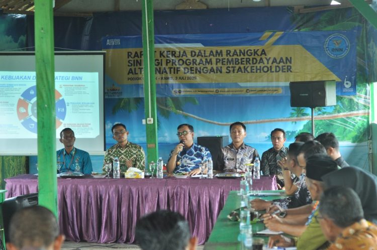 Pimpin Rapat Kerja, Kepala BNNK Lampung Selatan Ajak Stakeholder Perkuat Program Pemberdayaan Alternatif