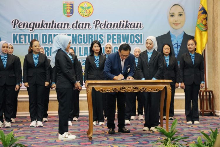 Perwosi Lampung 2025–2029 Resmi Dikukuhkan, Gubernur Ajak Bangun Ekosistem Olahraga yang Inklusif dan Berkelanjutan