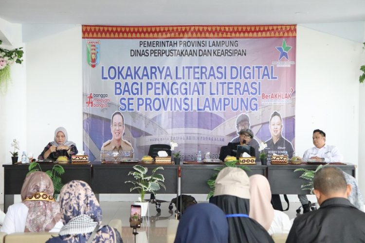Perkuat Budaya Baca di Era Digital, Diperpus Lampung Bekali Penggiat Literasi Lewat Lokakarya Digital