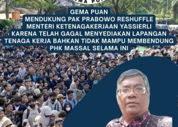Gema Puan Desak Presiden Prabowo Reshuffle Menaker Yassierli: Dinilai Gagal Kendalikan PHK Massal