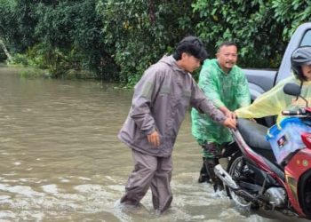 Banjir Rendam Enam Pekon di Semaka, Polsek Tanggamus Imbau Warga Tetap Waspada