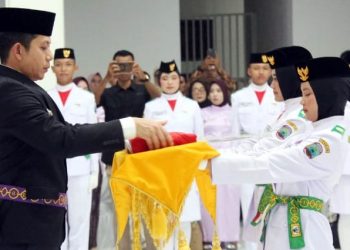 41 Anggota Paskibraka Lampung Selatan Resmi Dikukuhkan, Siap Kibarkan Merah Putih di Menara Siger