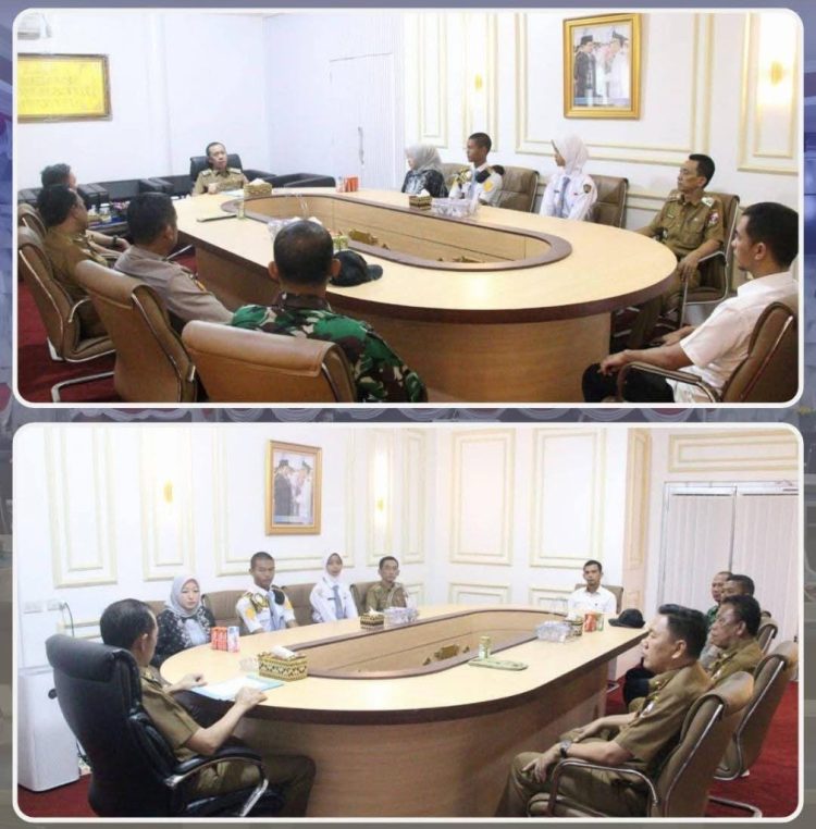 Wakil Bupati Lampung Utara Lepas Anggota Paskibraka ke Tingkat Provinsi