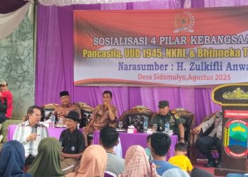 Sosialisasi Empat Pilar Kebangsaan DPR RI H. Zulkifli Anwar Perkuat Kesadaran Nasional di Sidorejo Lampung Selatan