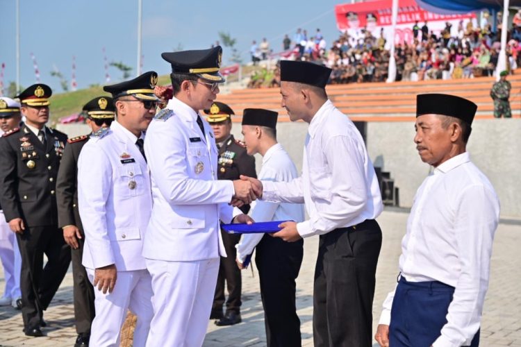 Untuk Pertama Kalinya, Upacara HUT RI ke-80 Digelar di Menara Siger Lampung Selatan