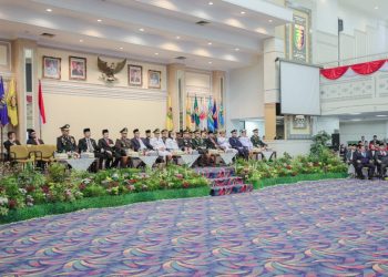 Suasana Khidmat Warnai Detik-Detik Proklamasi HUT RI ke-80 di Kabupaten Pesawaran