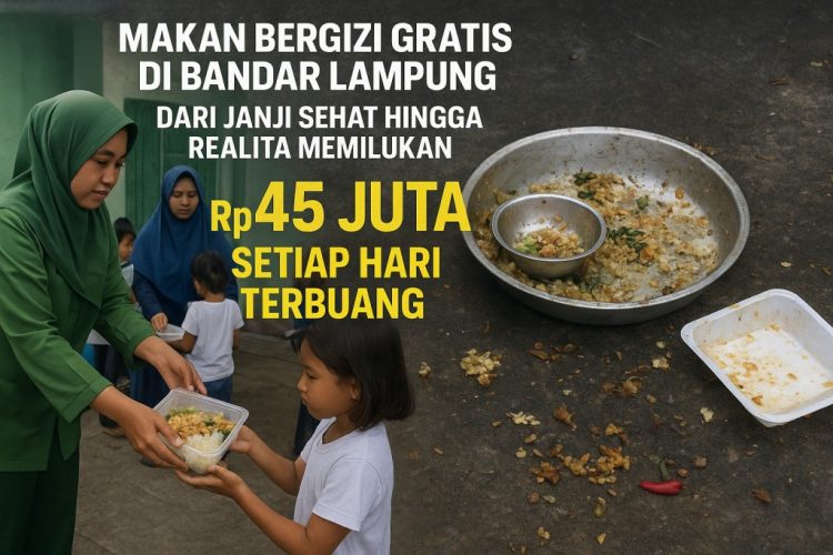 Makan Bergizi Gratis di Bandar Lampung: Janji Sehat atau Pemborosan Rp45 Juta per Hari?