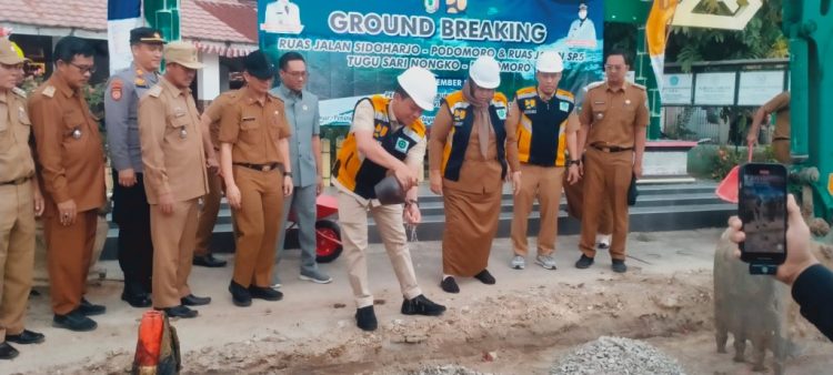 Pemerintah Pringsewu Mulai Pembangunan Infrastruktur Strategis, Bupati dan Wabup Lakukan Ground Breaking Beberapa Ruas Jalan