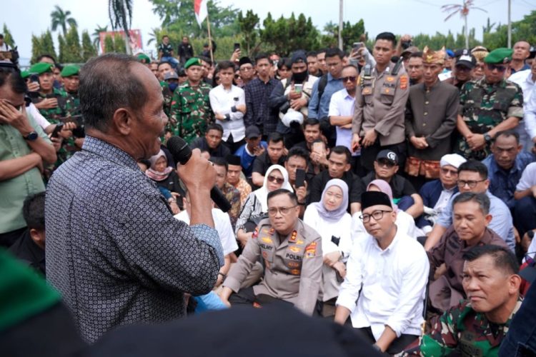 Guyub Bersama, Gubernur, Pangdam, dan Kapolda Lampung Lakukan Dialog Terbuka dengan Ribuan Massa Aksi