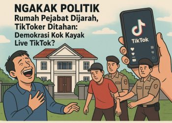 “Rumah Pejabat Dijarah, TikToker Ditahan: Demokrasi Kok Kayak Live TikTok?”