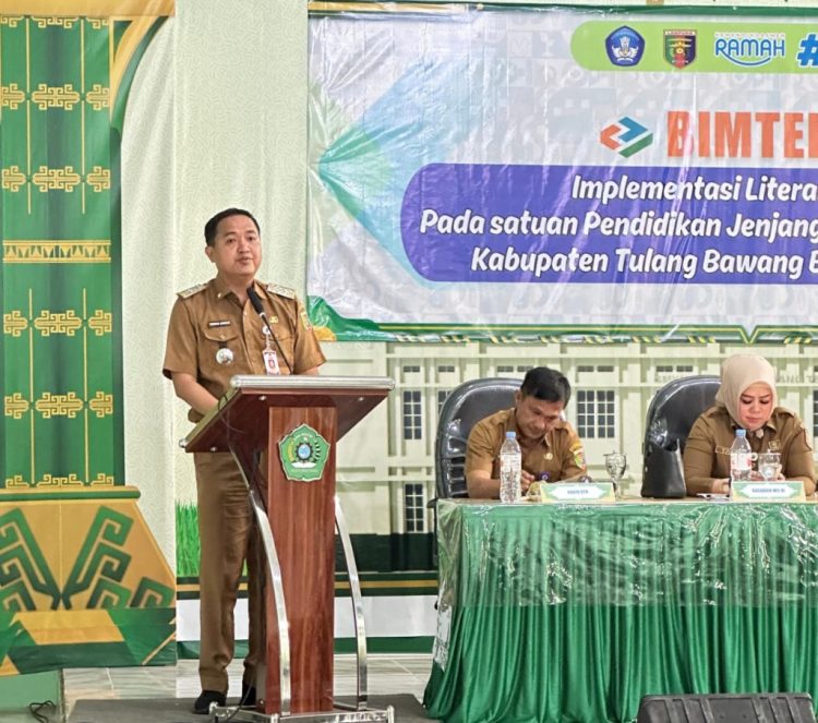 Penguatan Literasi Di Tulang Bawang Barat, Thomas Americo Ingatkan Guru Bangun Nalar Kritis Siswa