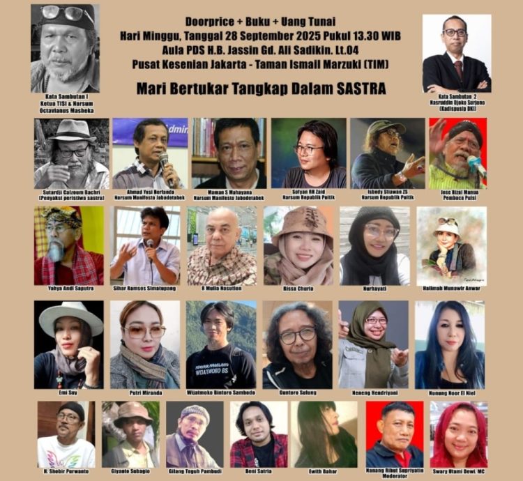 Isbedy Stiawan ZS Akan Guncang Panggung Republik Puitik di PDS HB Jassin Sore Ini