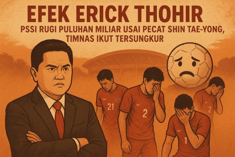 Efek Erick Thohir: PSSI Rugi Puluhan Miliar Usai Pecat Shin Tae-yong, Timnas Indonesia Ikut Tersungkur!