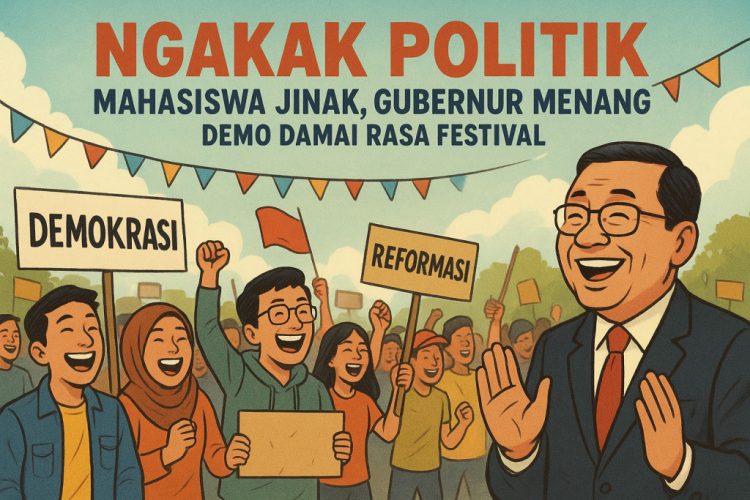 Mahasiswa Jinak, Gubernur Menang Nama : Demo Damai Rasa Festival