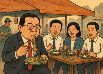 Menteri Keuangan Makan di Warung Kaki Lima: Pencitraan atau Perut Kebelet Lapar?