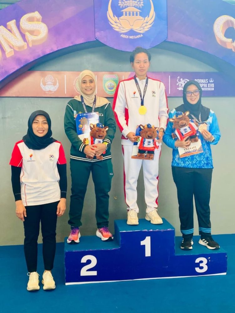 Lampung Gemilang! Ajeng Perwito Sari Sumbang Medali Perunggu di Pornas Korpri XVII 2025
