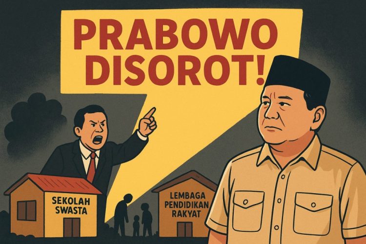 Prabowo Disorot! Gubernur Gerindra Dituding Matikan Sekolah Swasta dan Pendidikan Rakyat, Dunia Pendidikan Indonesia Memanas!