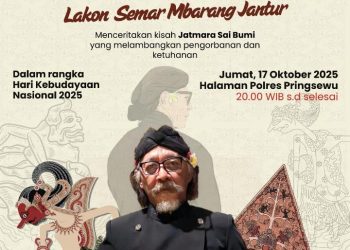Ki Sujiwo Tejo Hibur Pringsewu Kultural Festival 2025 dengan Lakon “Semar Barang Jantur”