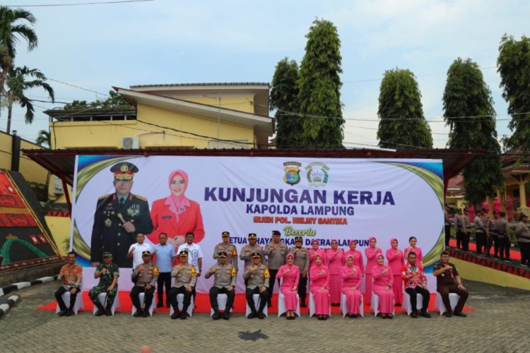 Kapolda Lampung Lakukan Kunjungan Kerja ke Polres Tanggamus, Tegaskan Profesionalisme dan Pelayanan Humanis Polri