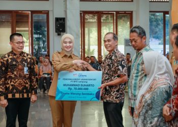 Lampung Terima Rp919 Miliar KUR, Wagub Jihan Hadiri Akad Massal UMKM Bersama Presiden