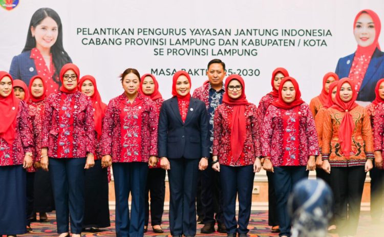 Bupati Nanda Indira Resmi Pimpin YJI Cabang Pesawaran, Targetkan Edukasi Kesehatan Jantung Menyeluruh