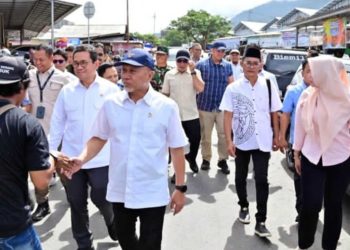 Menko Pangan dan Mendag Tinjau Pasar Inpres Kalianda Lampung Selatan