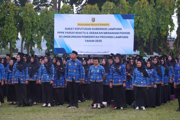Wagub Jihan Nurlela Resmikan 863 PPPK Paruh Waktu Pemprov Lampung