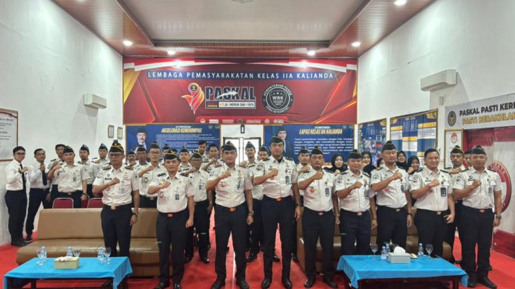 Perkuat Komitmen Kinerja, Lapas Kalianda Laksanakan Penandatanganan Perjanjian Kinerja dan Paparkan Capaian Kinerja