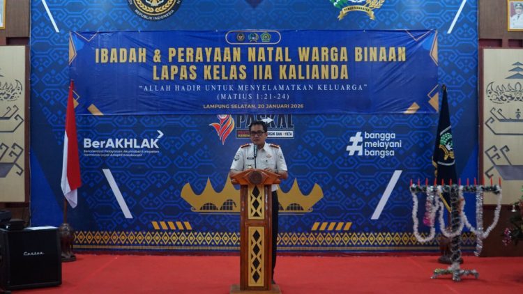 Rayakan Natal Penuh Makna, Lapas Kalianda Gelar Ibadah bagi Warga Binaan