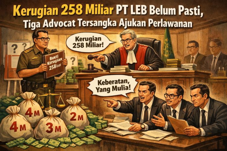 Tiga Advokat Lawan Dakwaan Jaksa: Kerugian Negara PT LEB Belum Jelas