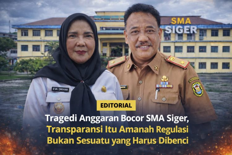 Editorial: Tragedi Anggaran Bocor SMA Siger, Transparansi Itu Amanah Regulasi Bukan Sesuatu yang Harus Dibenci