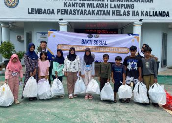 Kepedulian Sosial Menguat, Lapas Kalianda Berbagi Bantuan untuk Lingkungan Sekitar