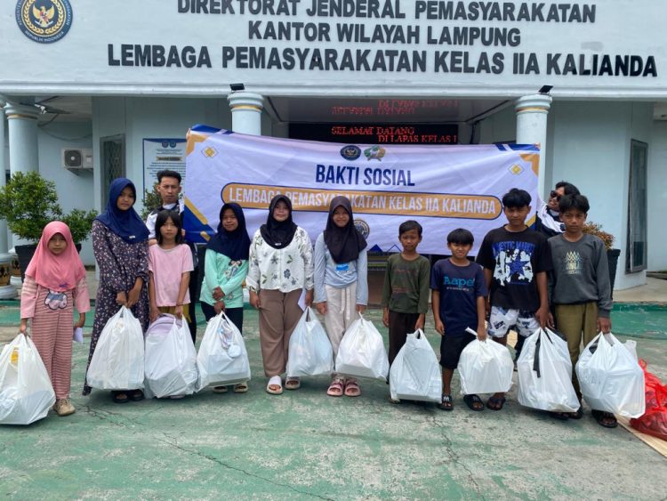 Kepedulian Sosial Menguat, Lapas Kalianda Berbagi Bantuan untuk Lingkungan Sekitar