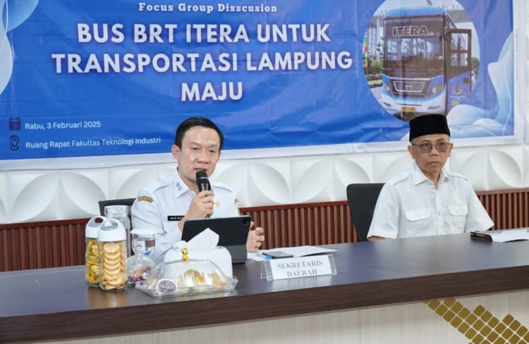 Pemprov Lampung Dorong BRT ITERA Jadi Proyek Percontohan Transportasi Publik Modern