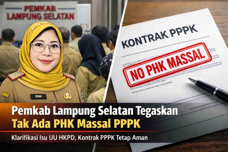 Pemkab Lampung Selatan Tegaskan Tak Ada PHK Massal PPPK, Minta Pegawai Tetap Tenang