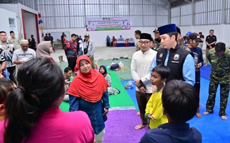 Respons Cepat Banjir Jati Agung, Bupati Egi Turun Langsung Cek Kondisi Warga