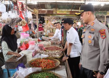 Satgas Pangan Turun Bersama Kapolres dan Bupati, Harga Sembako Pringsewu Terkendali