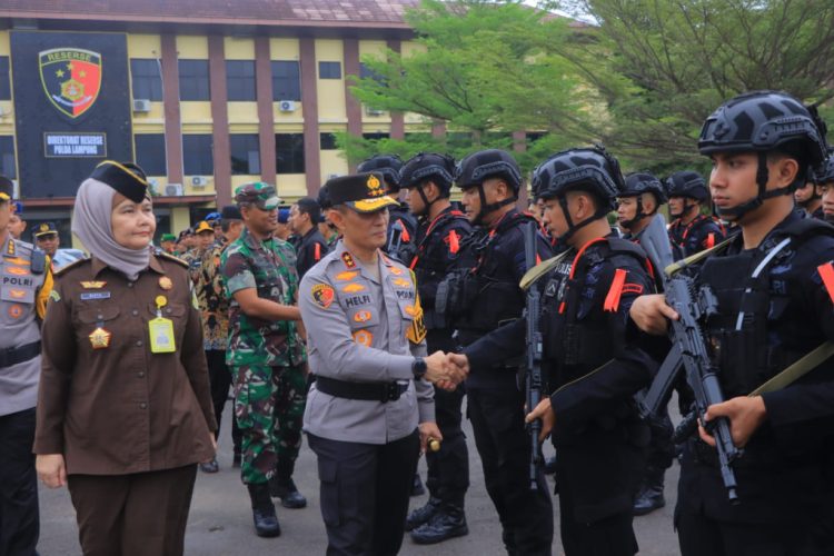 Operasi Ketupat 2026 Dimulai, Kapolda Lampung Cek Kesiapan Personel Pengamanan Lebaran