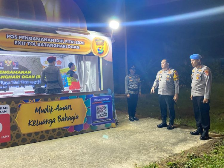 Arus Mudik 2026, Kapolres Pesawaran Fokus Pengamanan di Gerbang Tol BHO