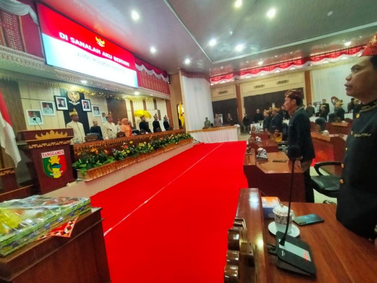 DPRD Gelar Paripurna HUT ke-29, Tanggamus Fokus Pembangunan Berkelanjutan